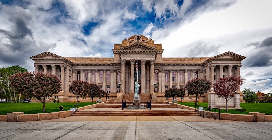 Neoclassical courthouse building in Colorado